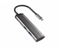Natec Cables & Adapters|Fowler Slim Hub USB-C Multiport Adapter 4 in 1 - USB-hub