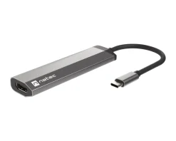 Natec Cables & Adapters|Fowler Slim Hub USB-C Multiport Adapter 4 in 1 - USB-hub