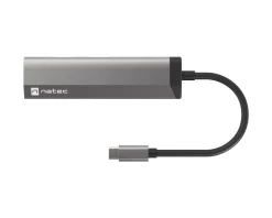 Natec Cables & Adapters|Fowler Slim Hub USB-C Multiport Adapter 4 in 1 - USB-hub