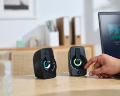 Trust Headsets & Audio|Gemi RGB 2.0 Speaker Set - Black