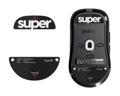 Superglide Mice & Accessories|Glass Skates Type-C for Pulsar TenZ Signature Edition - Black