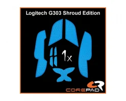Corepad Mice & Accessories|Grips for Logitech G303 Shroud Edition - Blue