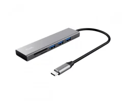 Trust Cables & Adapters|Halyx USB-C Hub & Card Reader