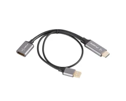 Lanberg Cables & Adapters|HDMI to DisplayPort Adapter 4K Black - 0.2m