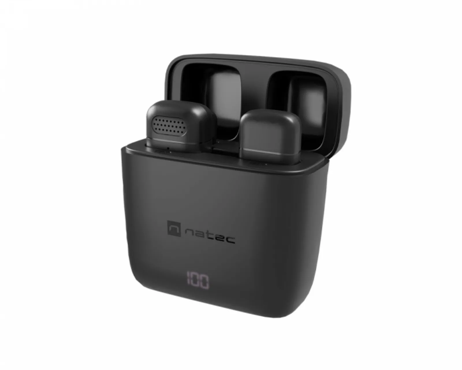 Natec Miscellaneous|Headsets & Audio|Hopper Lavalier Wireless Microphone (USB-C) - Black