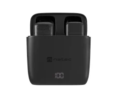 Natec Miscellaneous|Headsets & Audio|Hopper Lavalier Wireless Microphone (USB-C) - Black