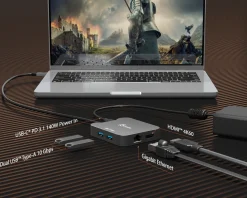 j5create Cables & Adapters|4K60 Elite USB-C Travel Adapter