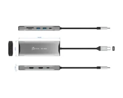 j5create Cables & Adapters|Storage Devices|4K60 Elite USB-C Triple-Monitor 10Gbps Mini Dock