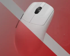 Lethal Gaming Gear Mice & Accessories|LA-1 Superlight - Wireless Gaming Mouse - White [Batch with Small Side Flex]