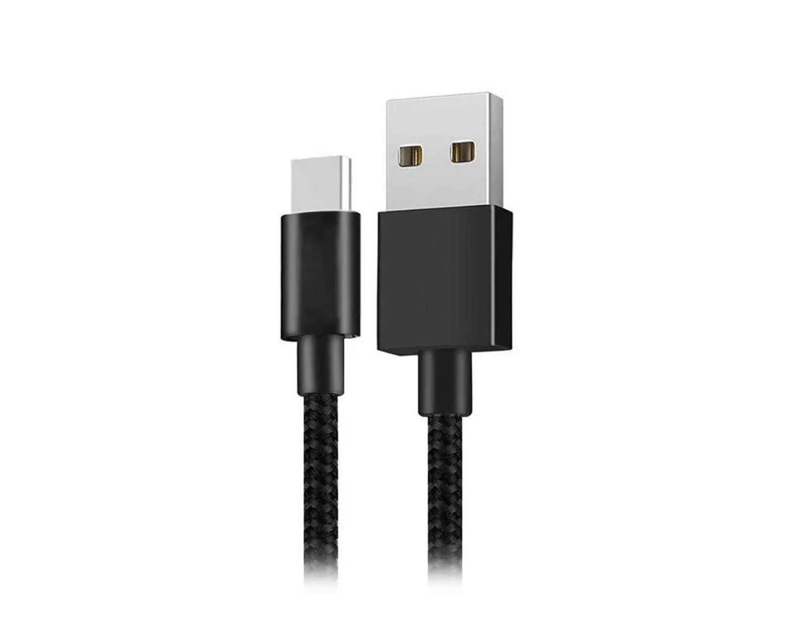 Xiaomi Cables & Adapters For Mobile|Cables & Adapters|Mi Type-C Braided Cable - 1m - Black USB-A to USB-C
