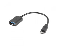 Lanberg Cables & Adapters|Micro USB (Male) to USB-A (Female) 2.0 15cm Adapter OTG