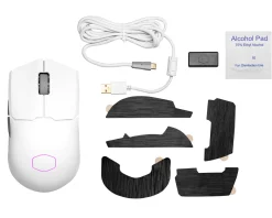 Cooler Master Mice & Accessories|MM712 Hybrid Ultra Light RGB Wireless Gaming Mouse - White
