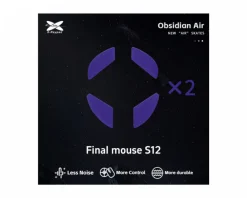 X-raypad Mice & Accessories|Obsidian Air Mouse Skates for Final Mouse S12