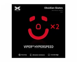 X-raypad Mice & Accessories|Obsidian Mouse Skates for Viper V3 HyperSpeed