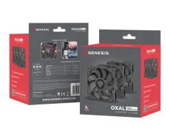 Genesis Computer Components|Oxal 120 PC Fan - 120mm (3-Pack)