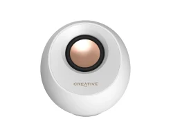 Creative Headsets & Audio|Pebble Pro - 2.0 USB-C Speakers with Bluetooth 5.3 - White