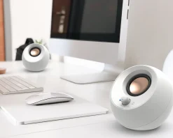 Creative Headsets & Audio|Pebble V3 - 2.0 Speaker - White