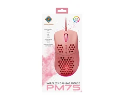 Deltaco Gaming Mice & Accessories|PM75 Ultra-Light RGB Gaming Mouse - Pink