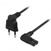 Deltaco Cables & Adapters|Power cable Black 2m