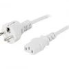 Deltaco Cables & Adapters|Power cable 2m White
