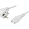 Deltaco Cables & Adapters|Power cable 1m White