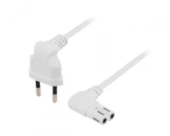 Deltaco Cables & Adapters|Power cable White 2m