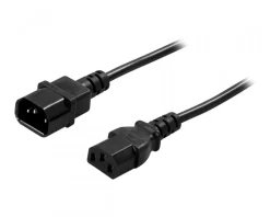 Deltaco Cables & Adapters|Power Supply cable extension Black 1m