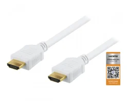 Deltaco Cables & Adapters|Premium HDMI 2.0 Cable, Ethernet, 4K, 3 Meter - White