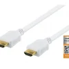 Deltaco Cables & Adapters|Premium HDMI 2.0 Cable, Ethernet, 4K, 2 Meter - White