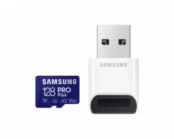 Samsung Storage Devices|PRO Plus microSDXC 128GB & USB Card Reader - Flash Memory Card