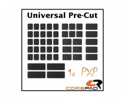 Corepad Mice & Accessories|PXP Universal Pre-Cut Grips for Keyboard & Mouse - Black