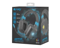 Fury Headsets & Audio|Raptor Stereo Gaming Headset RGB - Black/Blue