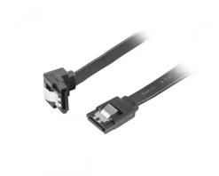 Lanberg Computer Components|SATA 3 Angled Cable with Lock 6GB/S 50cm Black