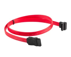Lanberg Computer Components|SATA 3 (6GB/S) 50cm Angled - Red
