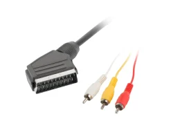 Lanberg Cables & Adapters|Scart to RCA x3 Cable (1.8 Meter)