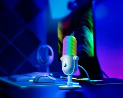 Razer Headsets & Audio|Seiren V3 Chroma Microphone - White