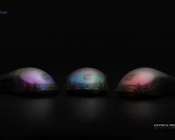 Loga Mice & Accessories|Shinryu Pro Wireless Gaming Mouse - Hotswappable Switch - Black/Transparent