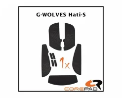 Corepad Mice & Accessories|Soft Grips for G-Wolves Hati S Mini - Black