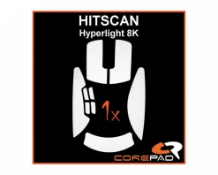 Corepad Mice & Accessories|Soft Grips for HITSCAN Hyperlight 8K - White