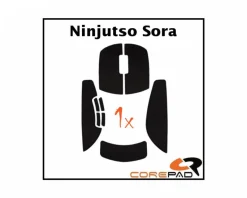 Corepad Mice & Accessories|Soft Grips for Ninjutso Sora - Black