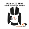 Corepad Mice & Accessories|Soft Grips for Pulsar X3 Mini RHD - Black