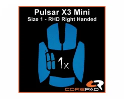 Corepad Mice & Accessories|Soft Grips for Pulsar X3 Mini RHD - Blue
