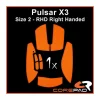 Corepad Mice & Accessories|Soft Grips for Pulsar X3 RHD - Orange