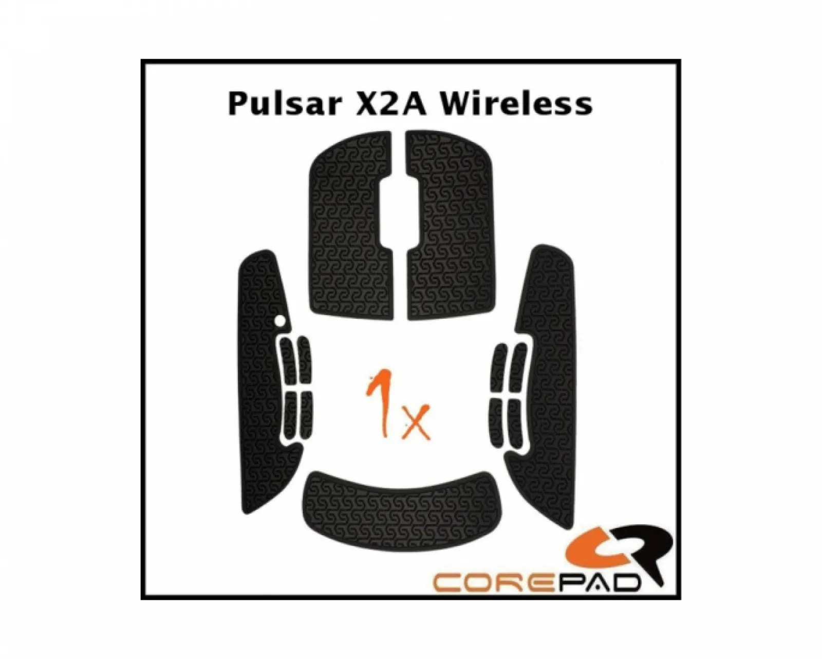 Corepad Mice & Accessories|Soft Grips for Pulsar X2A Wireless - Black