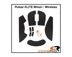 Corepad Mice & Accessories|Soft Grips for Pulsar Xlite Wired/Xlite Wireless/Xlite V2 Wireless - Black