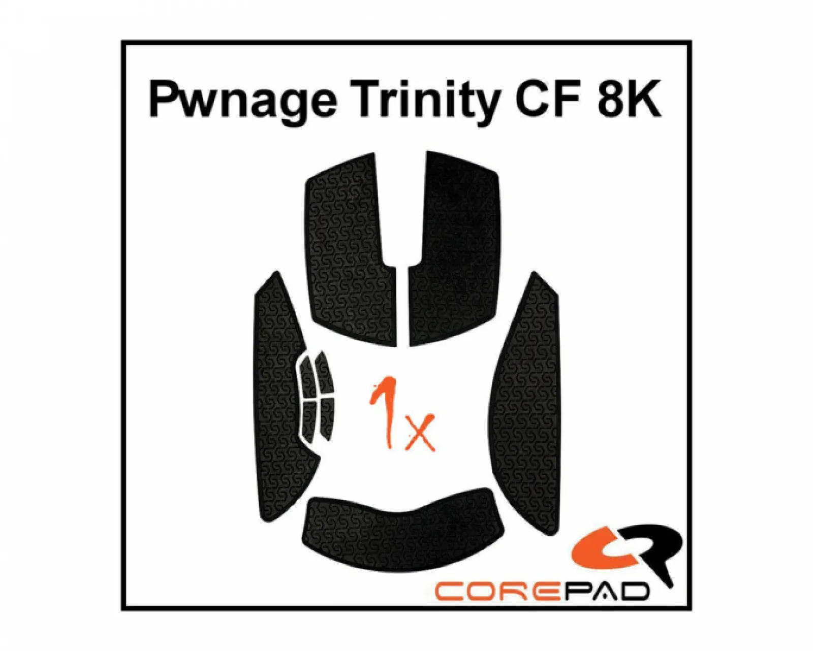 Corepad Mice & Accessories|Soft Grips for Pwnage Trinity CF 8K - Black