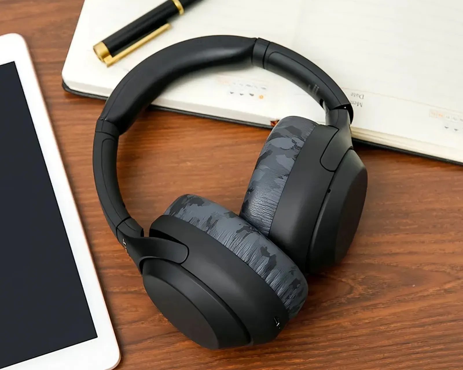 Wicked Cushions Headsets & Audio|Sony XM4 Ear Cushions - Black Camo