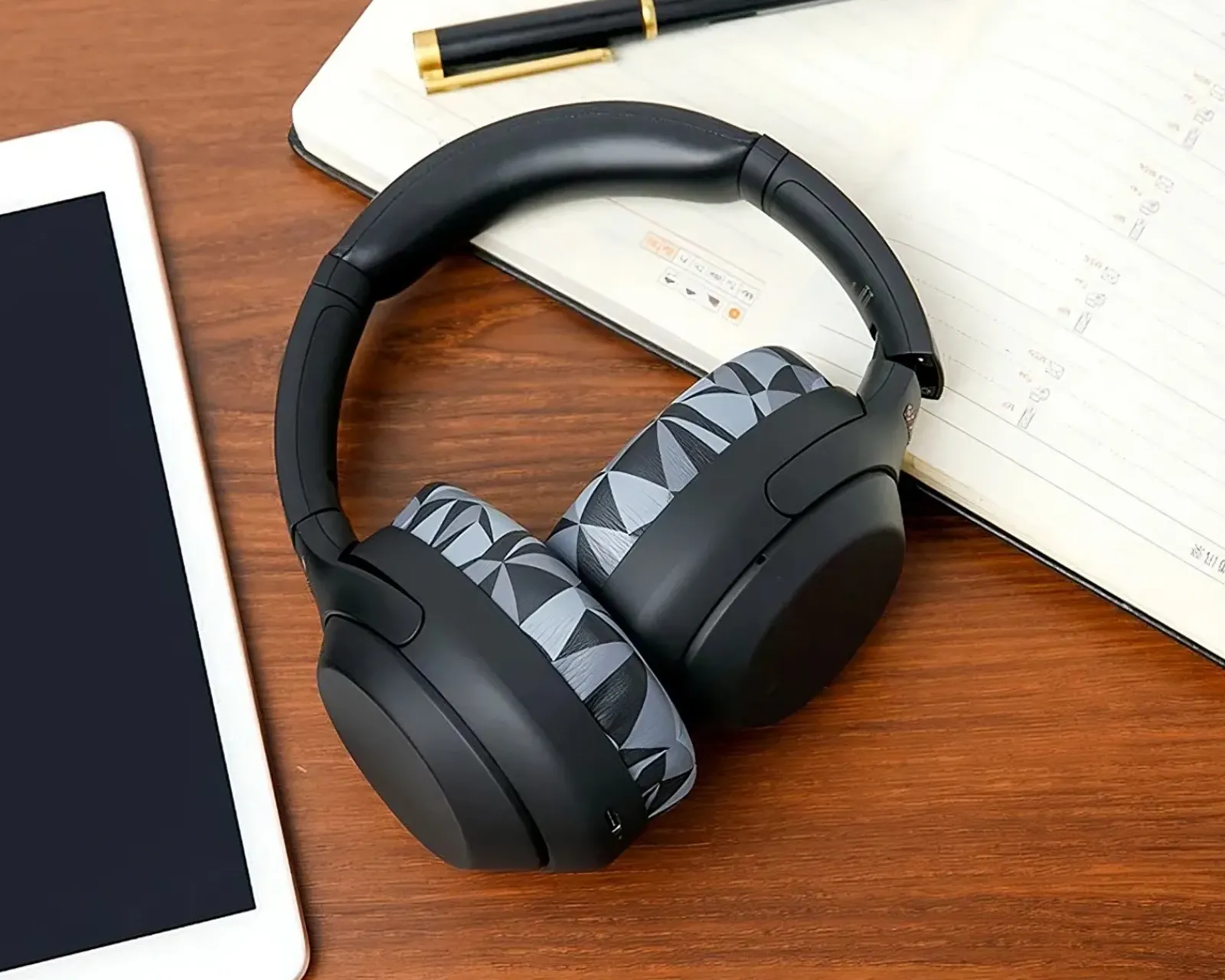 Wicked Cushions Headsets & Audio|Sony XM4 Ear Cushions - Geo Grey