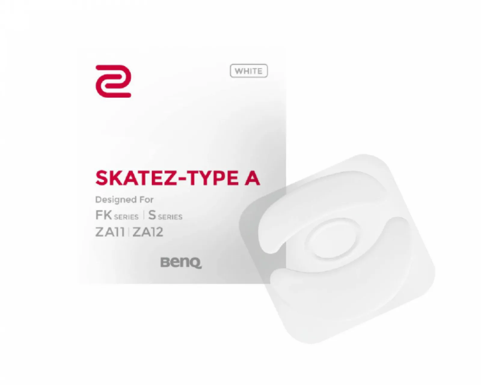 ZOWIE by BenQ Mice & Accessories|Speedy Skatez - Type A FK- & S-series, ZA11/ZA12 - White