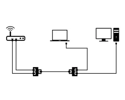 Lanberg Router & Networking|Cables & Adapters|Spliter for Network Cable RJ45 Shielded